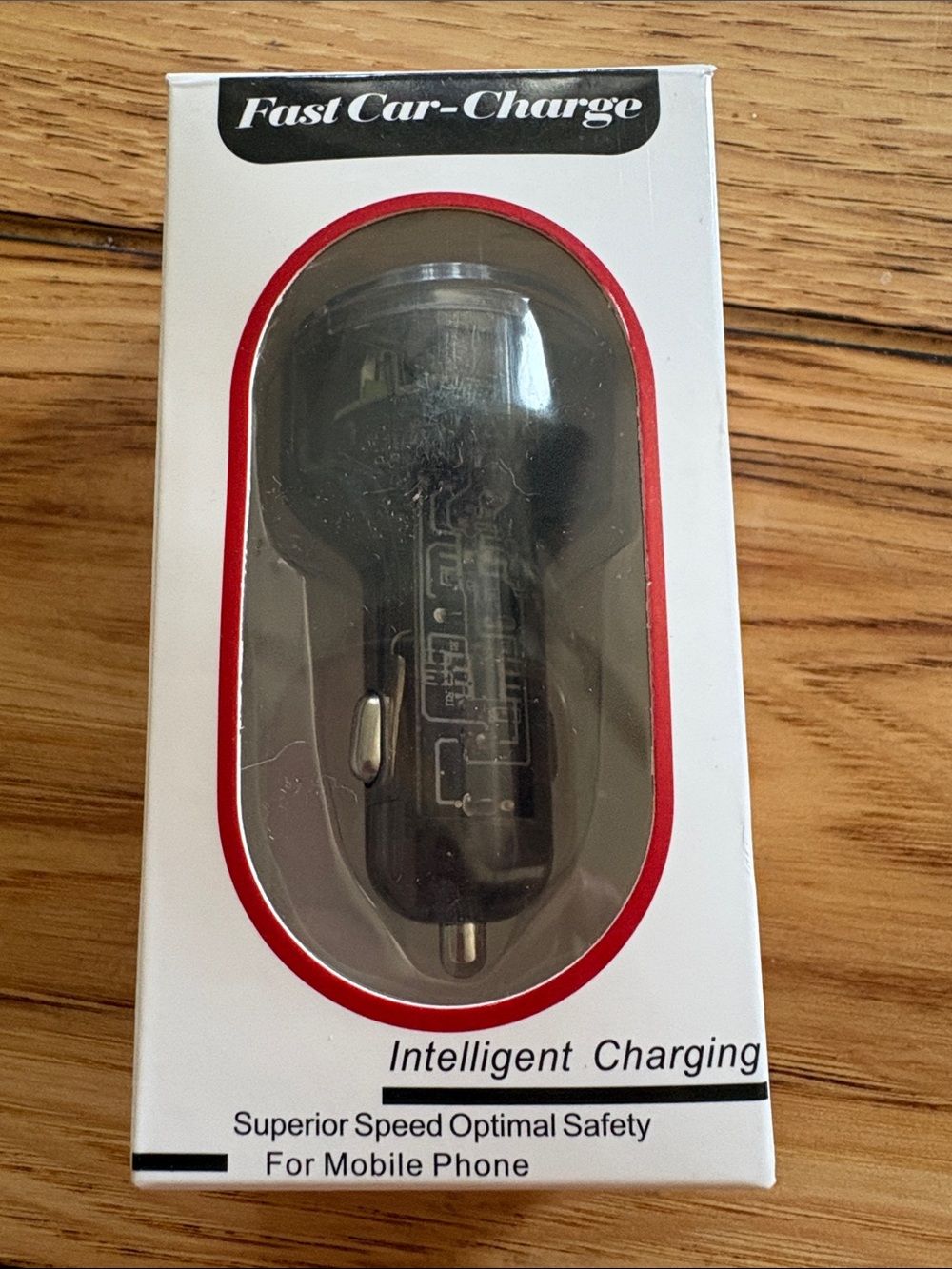 Fast Car-Charge Black Car USB Charger